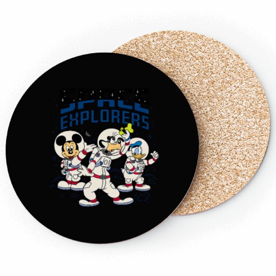 Disney Mickey Goofy Donald Space Explorers Coasters