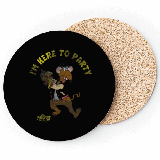 Disney The Muppets Show Im Here To Party Rizzo Retro Coasters