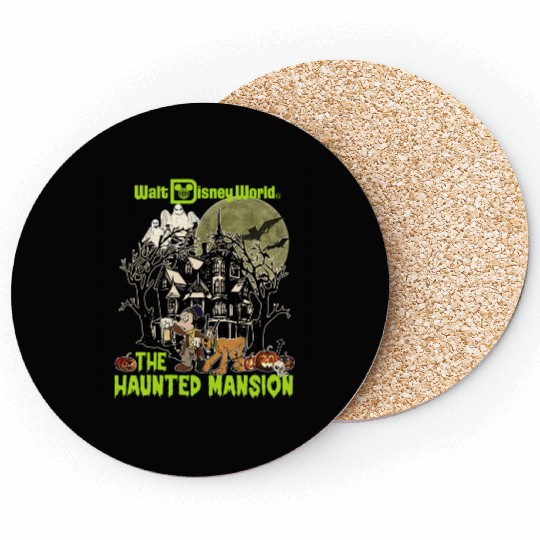 Vintage Disney Haunted Mansion Coasters, The Haunted Mansion Map Coasters