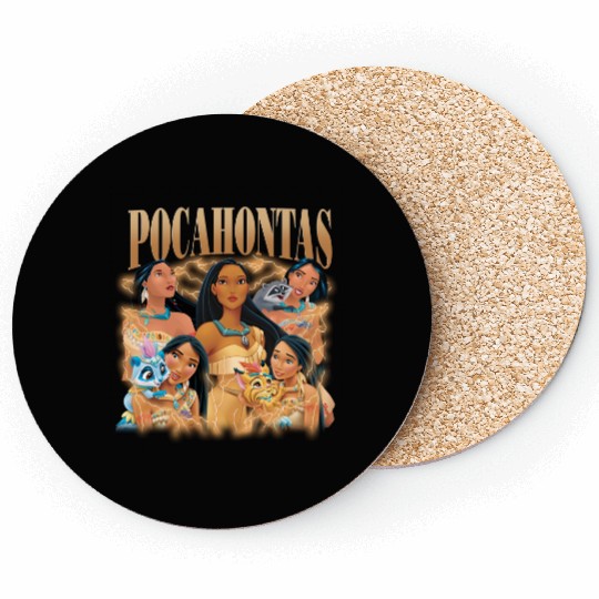 Pocahontas Bootleg Coasters, Retro Disney Princess Coasters