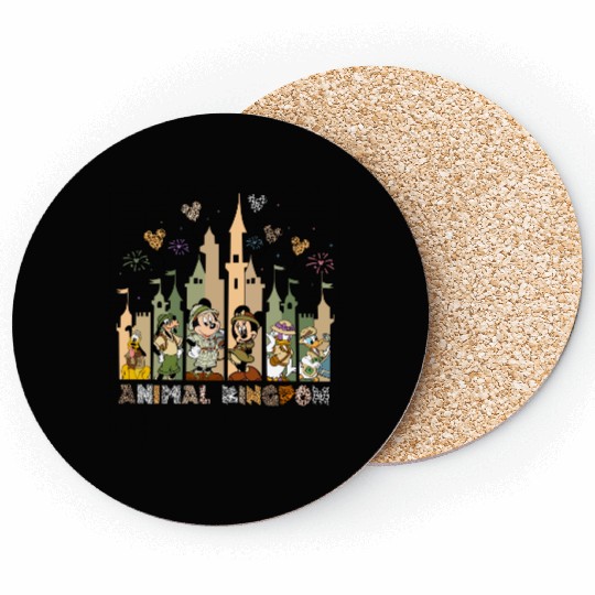 Disney Animal Kingdom Coasters, Magic Kingdom Coasters, Disney Leopard Print