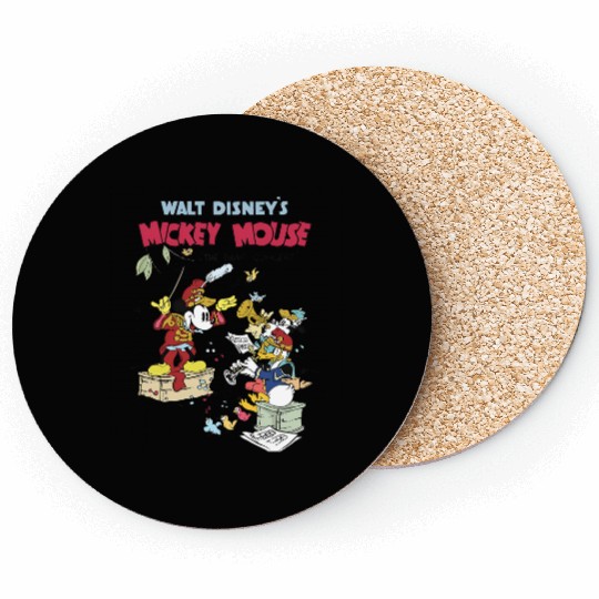 Disney Mickey Mouse The Band Concert Vintage Coasters