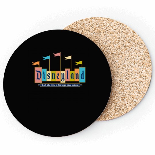 Retro Disneyland Sign Coasters