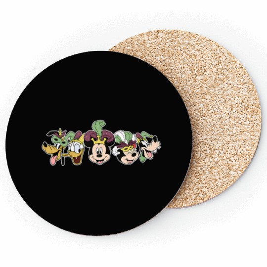 Disney Mardi Gras Coasters, Disney Character Coasters