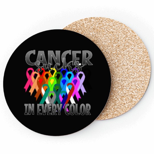 Cancer Sucks Coasters In Every Color Fighter | Fight The Cancer Pullover