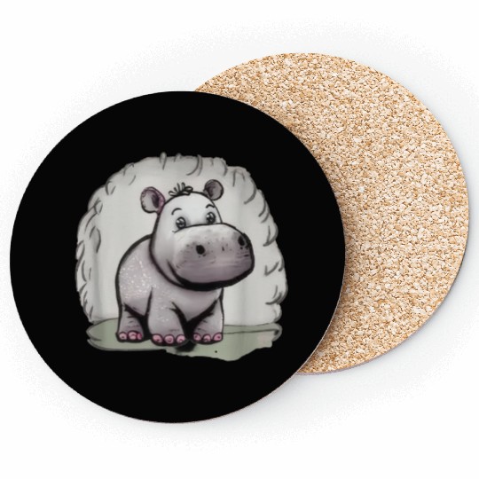 Cute hippo Coasters