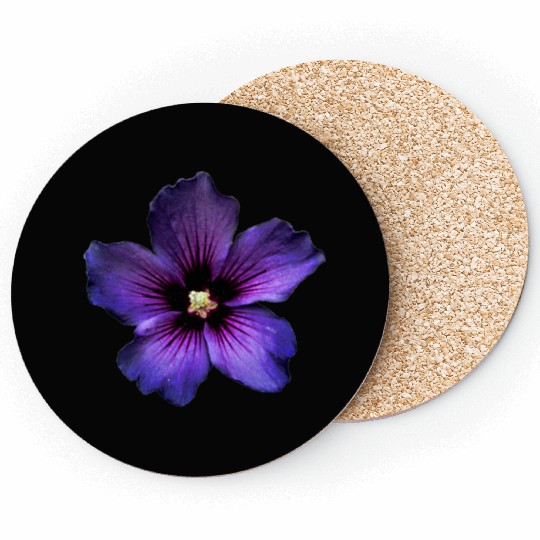 blue hibiscus Coasters