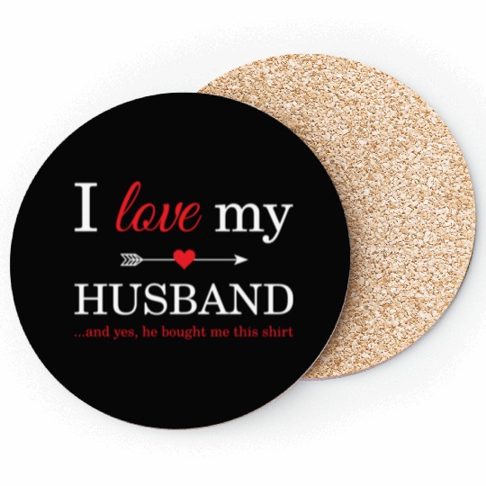 I Love My Husband Coasters