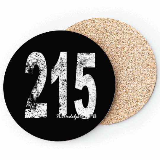 Vintage Philadelphia Area Code 215 Coasters