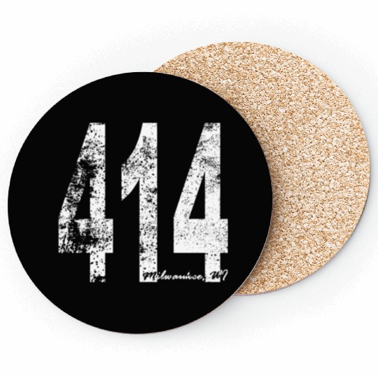 Vintage Milwaukee Area Code 414 Coasters