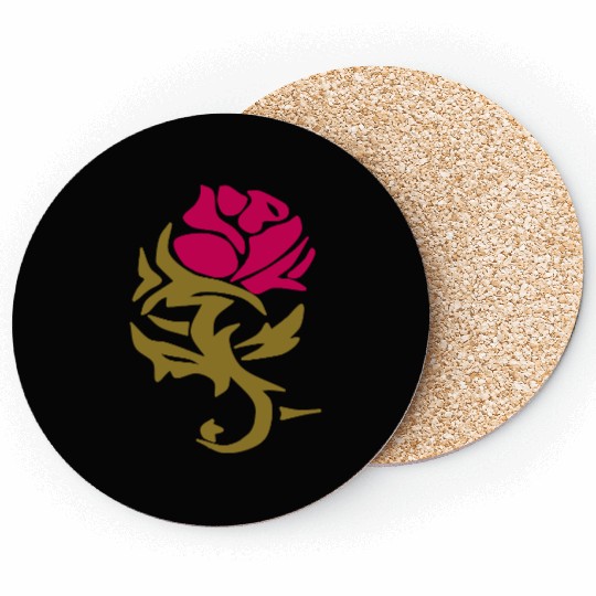 Rose Design Coasters