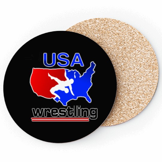 Team USA Wrestling Coasters