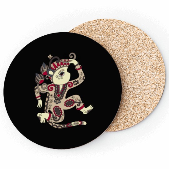 Aztec Monkey Coasters