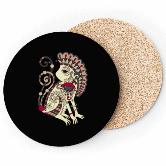 Aztec Monkey Coasters