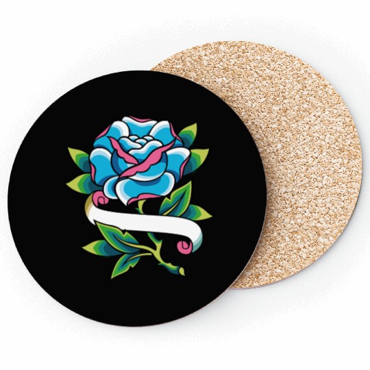 Rose tattoo Coasters