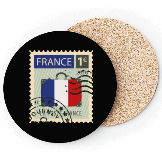 stamp france Coasters