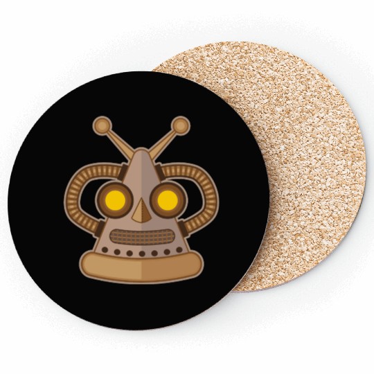 Robot mask Coasters