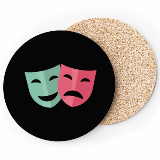 theater mask Coasters
