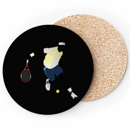 tennis player Coasters