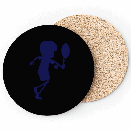 tennis player Coasters