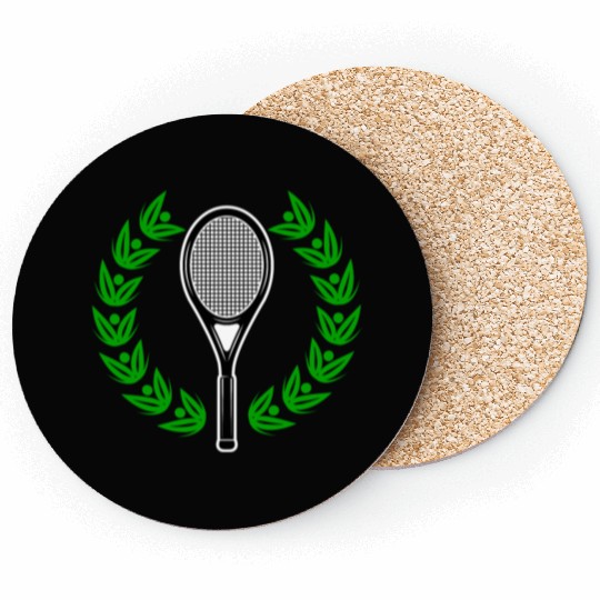 tennis logo Coasters
