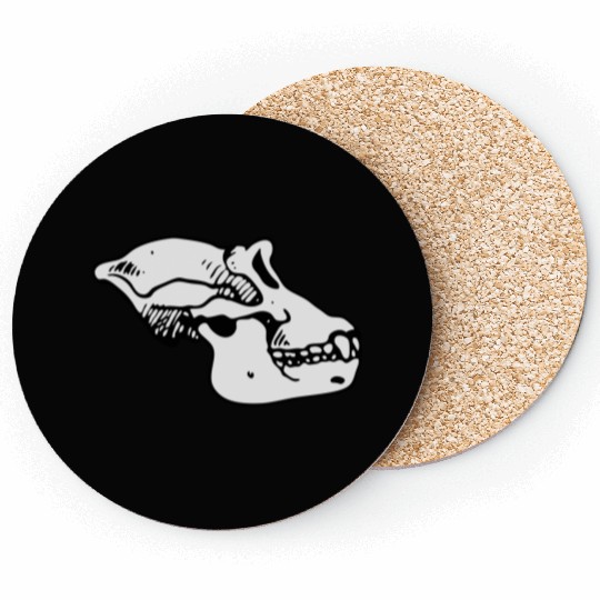 ape skull Coasters