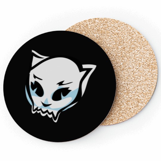 cat skull Coasters