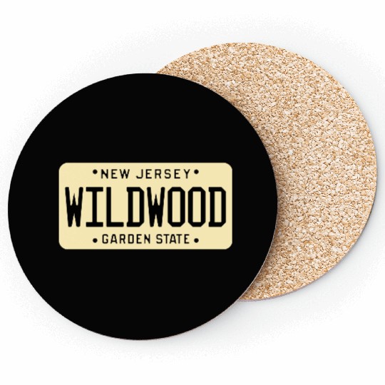 Wildwood New Jersey License Plate Coasters