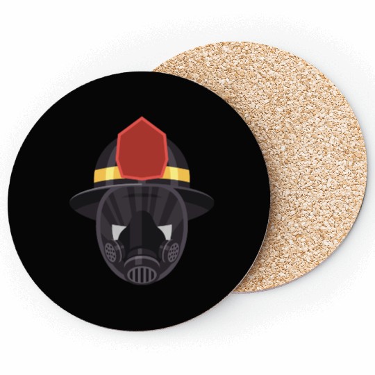 firefighter helmet Coasters