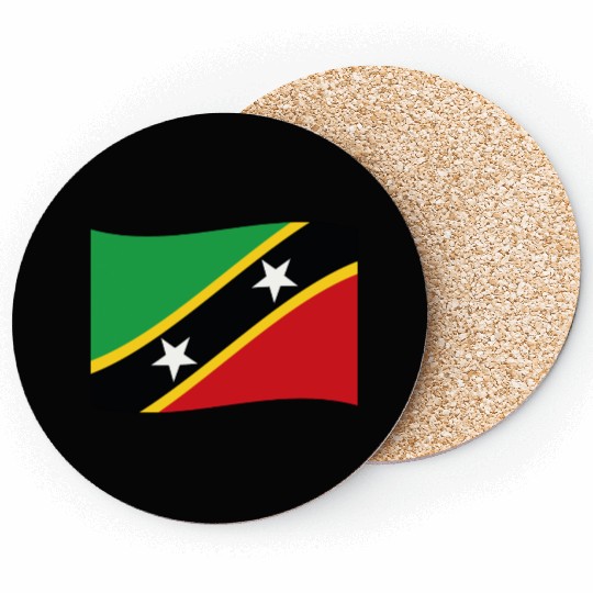 Flag Saint Kitts and Nevis Coasters