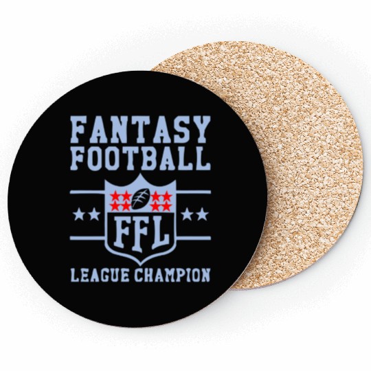Fantasy Football Trophy League Championship FFL Coasters