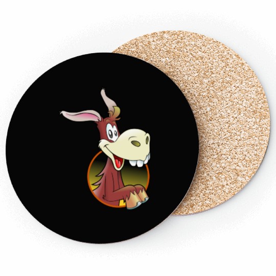 donkey mule esel18 Coasters