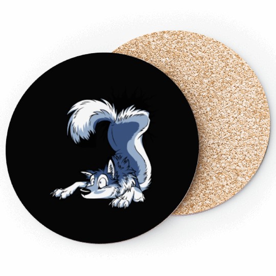 UN-STUCK Blue Husky Coasters