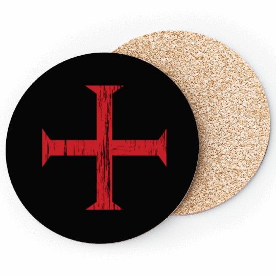 Knights Templar Crusader Cross Coasters
