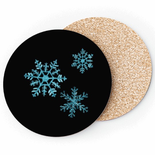 Snowflakes freexmas17mnr Coasters