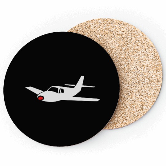 little airplane (variable colors!) Coasters