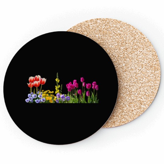 pansy stiefmuetterchen blumen flowers tulpen tulip Coasters