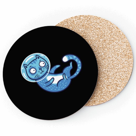 Space cat Coasters