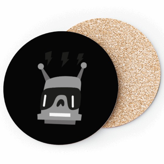 funny robot Coasters
