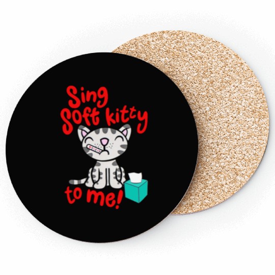 Theory Sing Soft Kitty Song Coasters