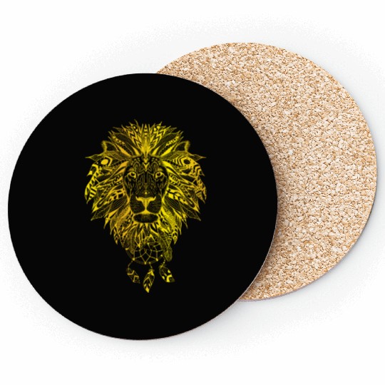 Gold Lion Coasters