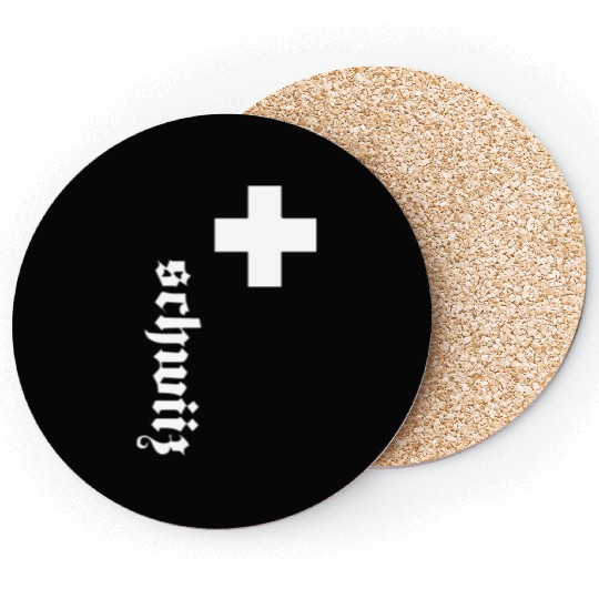 Fan Swiss Cross Switzerland New Coasters