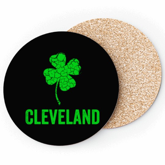 Cleveland Irish, St Patricks Day, Four Leaf Clover Coasters