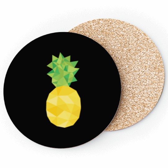 pineapple, pine apple, triangle, food Coasters