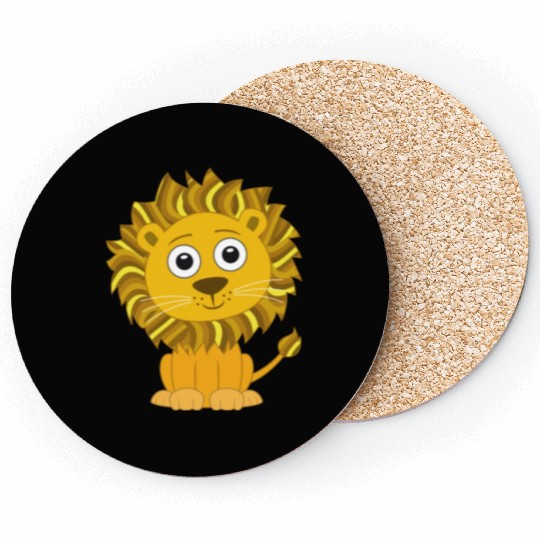 Lion cute for Kids and Baby Coasters