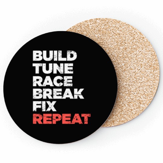 Funny Race Car Racing Gift Coasters