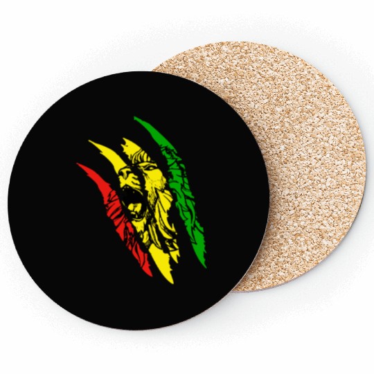 Lion Of Judah - Reggae Music Rastafari Rasta Gift Coasters