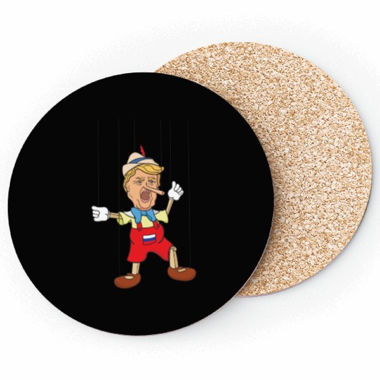 Trump Lying Pinocchio Coasters