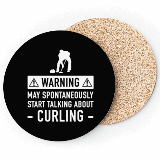 Movie - funny curling for men or women Coasters