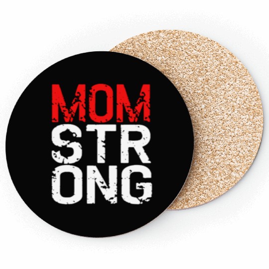 MOM STRONG WOMEN RACERBACK Coasters CROSSFIT FLEX